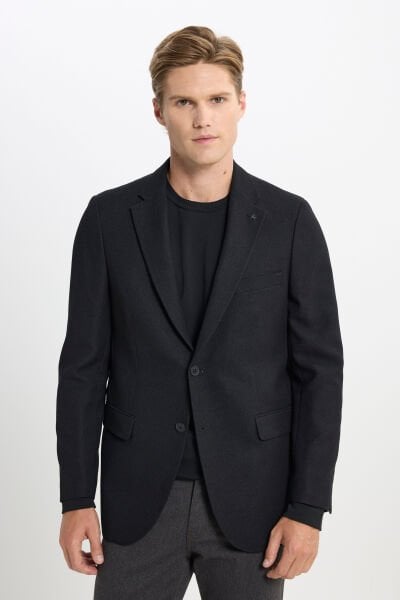 Altınyıldız ACE042510099 Siyah Erkek Daos Blazer Astarsız Klasik Ceket