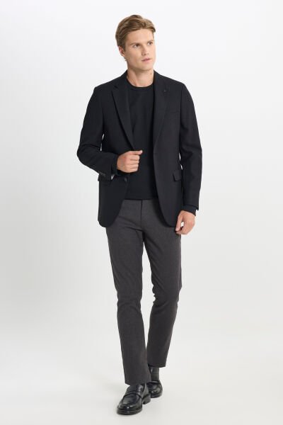 Altınyıldız ACE042510099 Siyah Erkek Daos Blazer Astarsız Klasik Ceket