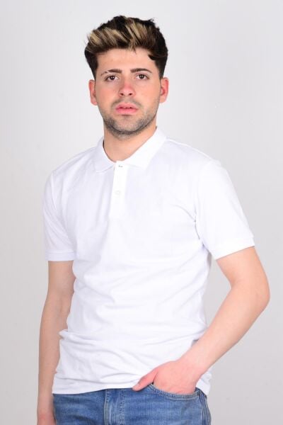 Lee L211810102 Beyaz Polo Yaka Erkek T-shirt