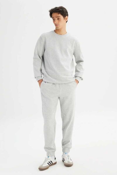 LEE L252030836 Gri Erkek Bisiklet Yaka Regular Fit Sweatshirt