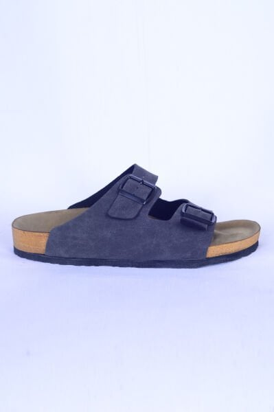 Kuum KM15502 Siyah Erkek Günlük Nubuk Terlik