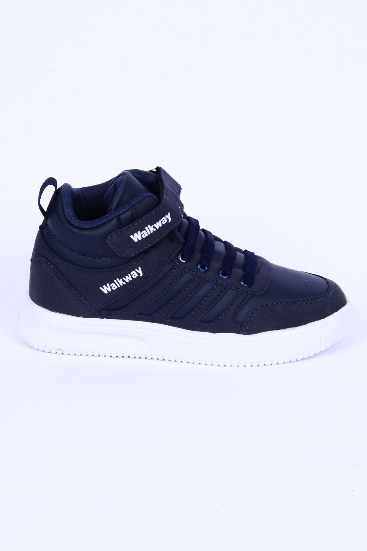Walkway Mely 2334 Deri-Süet Boğazlı Rahat Taban Lacivert Günlük Unisex Çocuk Spor Ayakkabı