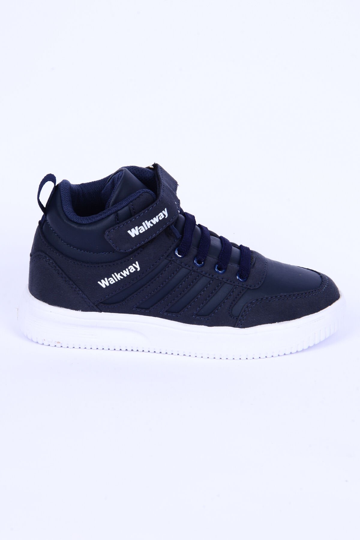 Walkway Mely 2334 Deri-Süet Boğazlı Rahat Taban Lacivert Günlük Unisex Çocuk Spor Ayakkabı