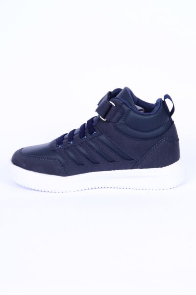 Walkway Mely 2334 Deri-Süet Boğazlı Rahat Taban Lacivert Günlük Unisex Çocuk Spor Ayakkabı