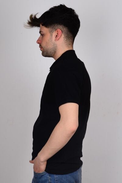 Lee L211810001 Siyah Polo Yaka Erkek T-shirt