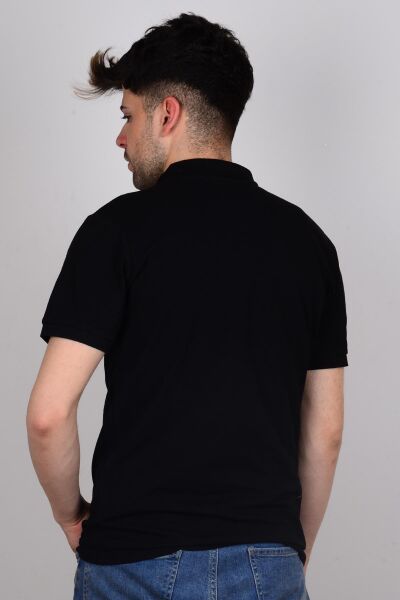 Lee L211810001 Siyah Polo Yaka Erkek T-shirt