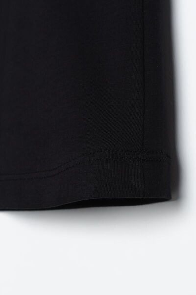 Allday BOX16008AL1 Siyah Kadın %100 Pamuklu Kolsuz Kapama Tunik