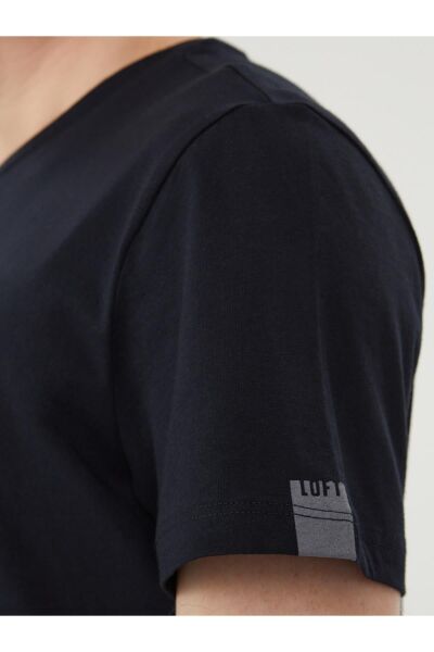 Loft 2029278 Erkek Siyah Bisiklet Yaka T-shirt