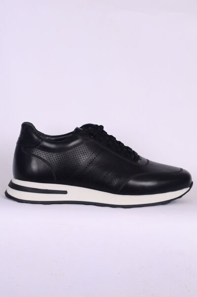Pierre Cardin 109665 Sneakers Deri Erkek Siyah Günlük Ayakkabı