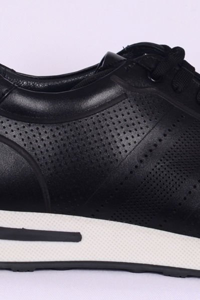 Pierre Cardin 109665 Sneakers Deri Erkek Siyah Günlük Ayakkabı