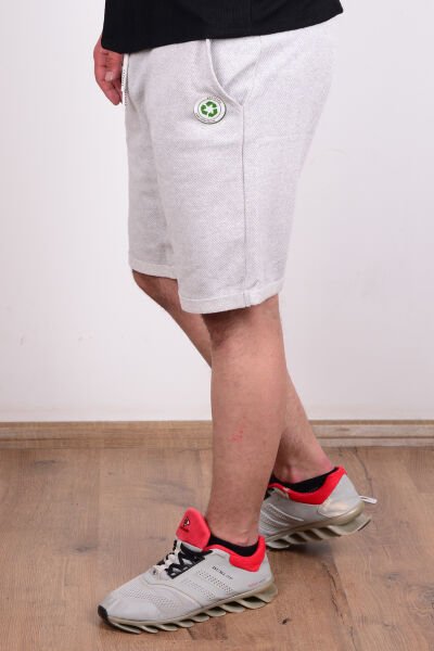 Cazador 24YCEEO06095 Gri Erkek Slim Fit  Hafif Kumaş Cepli Örme Bermuda Şort