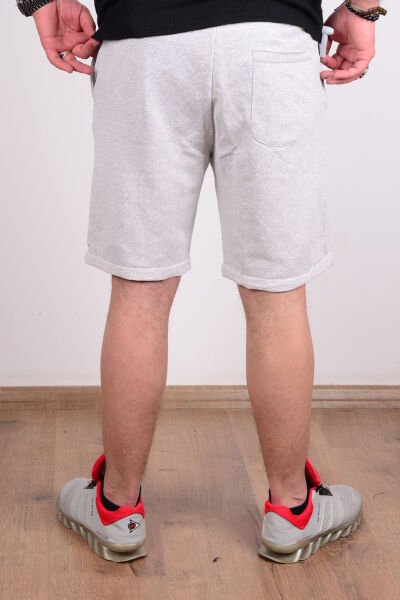 Cazador 24YCEEO06095 Gri Erkek Slim Fit  Hafif Kumaş Cepli Örme Bermuda Şort