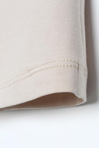 Allday BOX16008AL1 Taş Kadın %100 Pamuklu Kolsuz Kapama Tunik