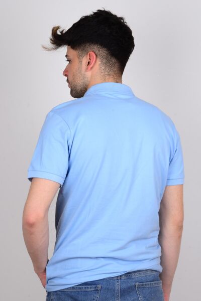 Lee L211810400 Mavi Polo Yaka Erkek T-shirt