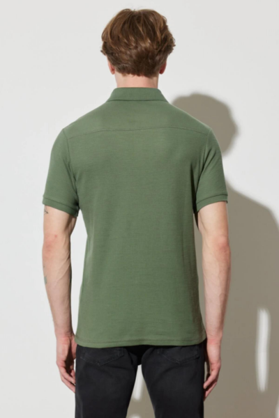 Wrangler W231325801 Yeşil Erkek Polo Yaka T-shirt
