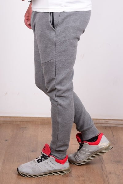 Cazador 24YCEEO08015 Gri Erkek Slim Fit Paçası Lastikli Dar Kesim Eşofman Altı