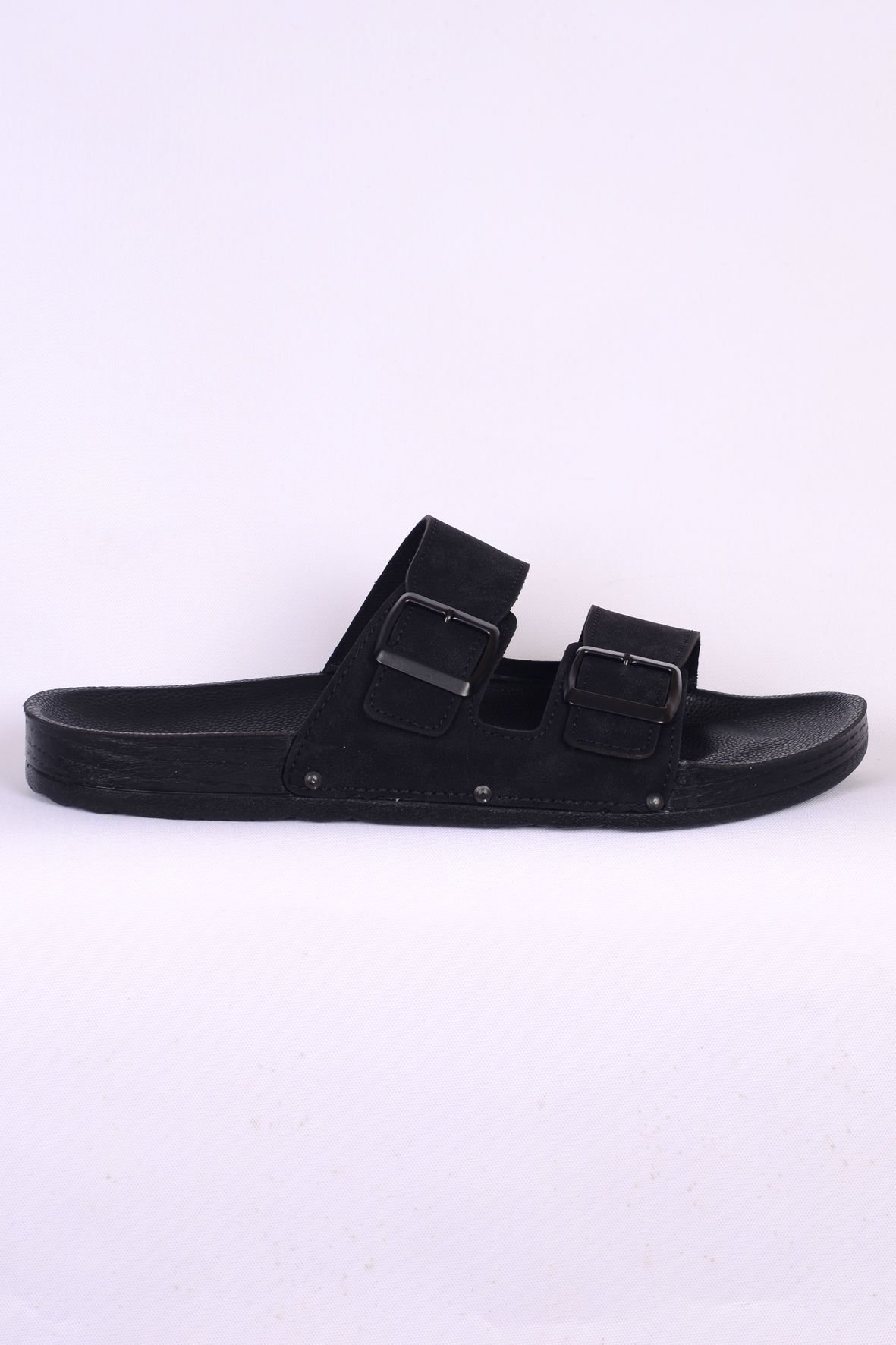 Pierre Cardin 7038 Ortopedik Büyük Numara Siyah Erkek Terlik