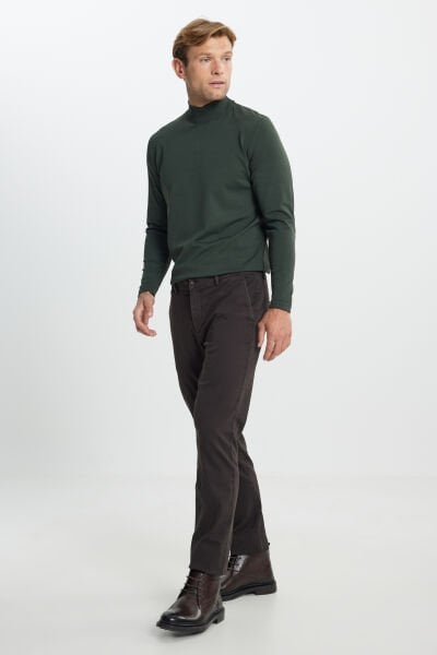 Altınyıldız ACE012510149 Kahverengi Erkek Önde Yan Cepli Pantalon