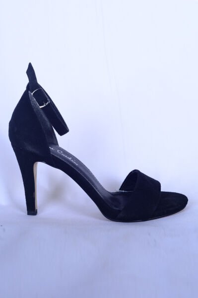 Pierre Cardin P-0000011423 Kadın Siyah Süet Topuklu Ayakkabı