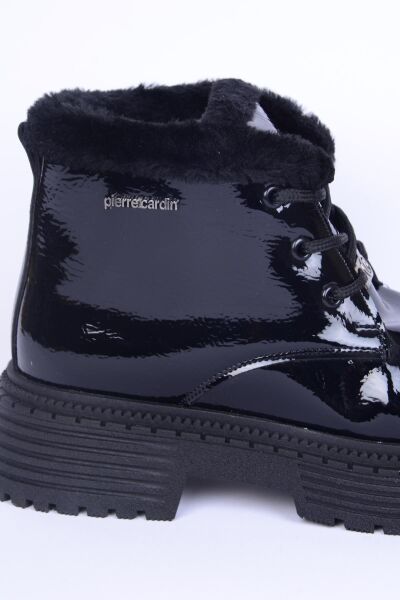 Pierre Cardin 52412 Siyah Kadın Parlak Rugan Bot