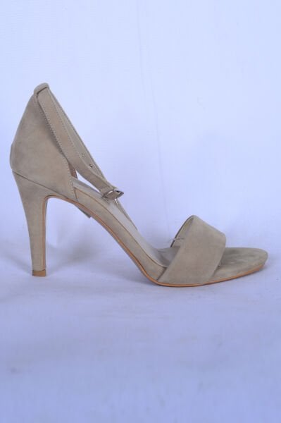 Pierre Cardin P-0000011423 Kadın Bej Süet Topuklu Ayakkabı