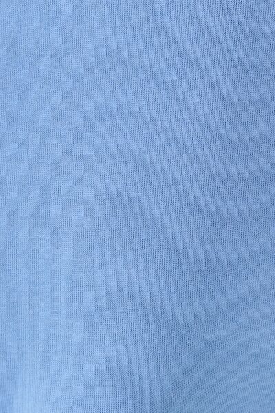 Loft 2038206 Mavi Kadın Kapişonlu Üç İplik Önü Yazı Baskılı Sweat