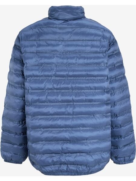 Lee L242028TF İndigo Erkek Koldan Ve Bel Altından Lastik Detaylı Fermuarlı Gizli Kapüşonlu Şişme Mont