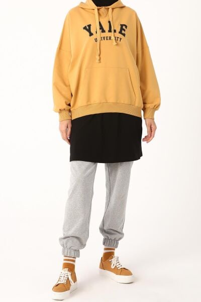 Allday 21OX06002AL0 Siyah Kadın Pamuklu Penye İçlik Etek