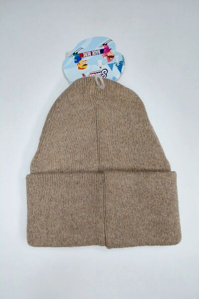 Hanece Kids Vizon Kedi Nakışlı Kız Çocuk Bere