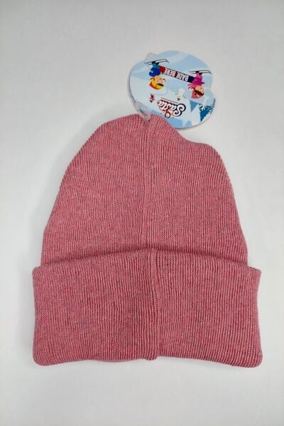 Hanece Kids Pembe Kedi Nakışlı Kız Çocuk Bere