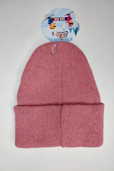 Hanece Kids Pembe Tavşan Nakışlı Kız Çocuk Bere