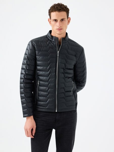 Loft LF2021685 Siyah Erkek Deri Mont