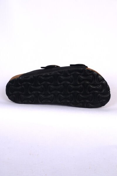 Pierre Cardin 7551 Anatomik Rahat Orijinal Ürün Çift Tokalı Siyah Kadın Terlik