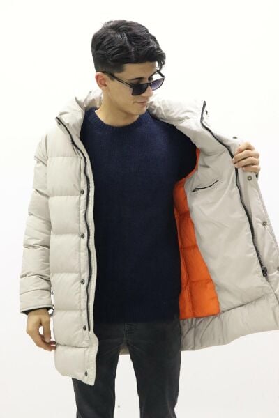 Lee L222360102 Erkek Krem Destekli Mont