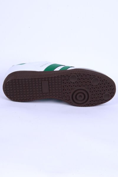 Walkway Triger Deri Süet Detaylı Rahat Taban Bağcıklı Esnek Beyaz-Yeşil Günlük Unisex Spor Ayakkabı