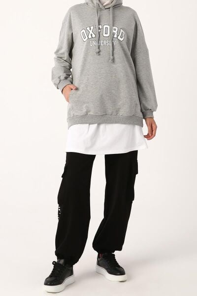 Allday 21OX06002AL0 Beyaz Kadın Pamuklu Penye İçlik Etek