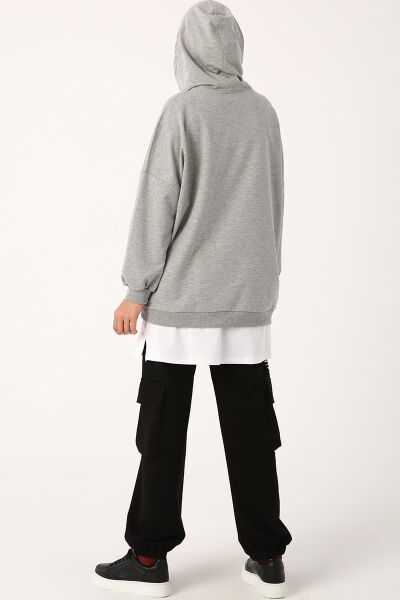 Allday 21OX06002AL0 Beyaz Kadın Pamuklu Penye İçlik Etek