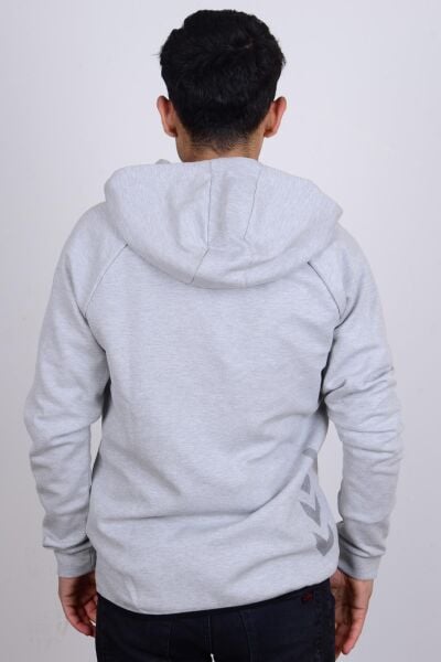 Hummel 921647-2006 Gri Kapüşonlu Erkek Hırka