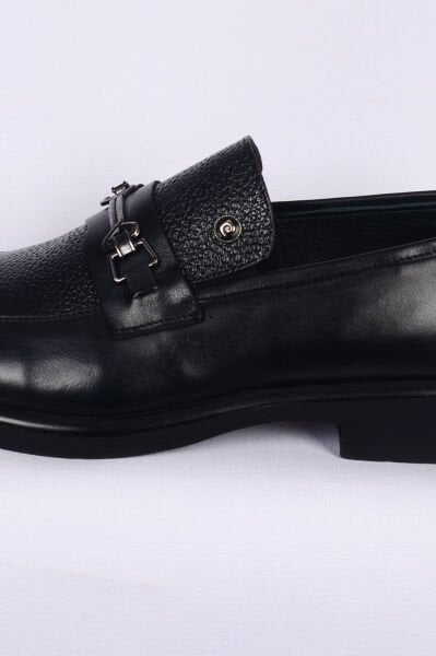 Pierre Cardin 14204 Günlük Önü Tokalı Günlük Erkek Siyah Ayakkabı