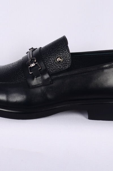 Pierre Cardin 14204 Günlük Önü Tokalı Günlük Erkek Siyah Ayakkabı