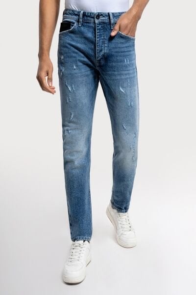 Loft 2036099 Mavi Erkek Ricardo Slim Fit  Normal Bel Dar Paça Kot Pantolon