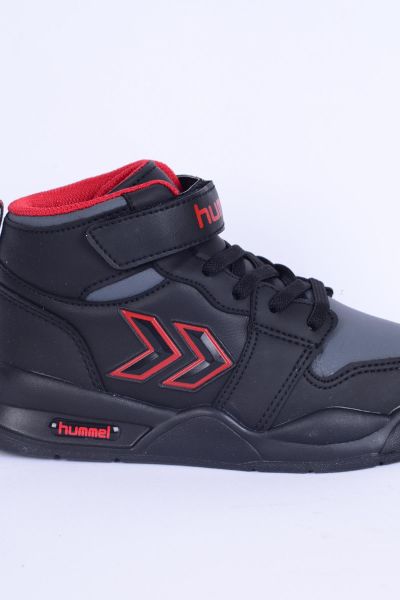 Hummel 900380-2025 Dragon Jr Siyah-Kırmızı Erkek Çocuk Spor Ayakkabı