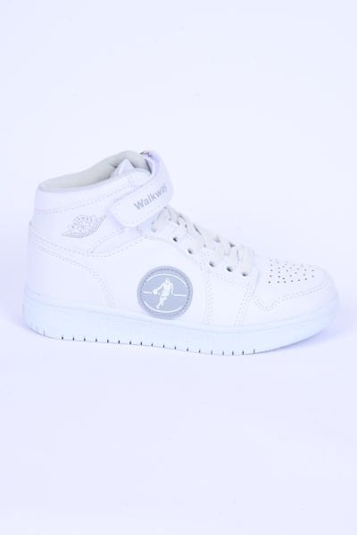 Walkway Sloga Hı F Deri Boğazlı Rahat Taban Beyaz Günlük Unisex Çocuk Spor Ayakkabı