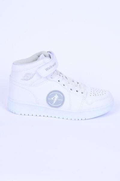 Walkway Sloga Hı F Deri Boğazlı Rahat Taban Beyaz Günlük Unisex Çocuk Spor Ayakkabı