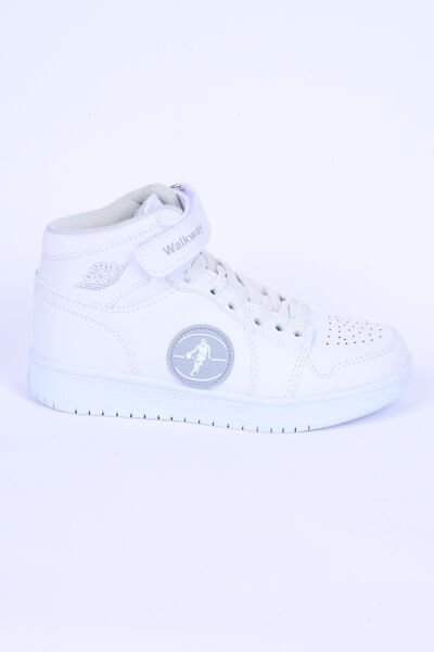 Walkway Sloga Hı F Deri Boğazlı Rahat Taban Beyaz Günlük Unisex Çocuk Spor Ayakkabı