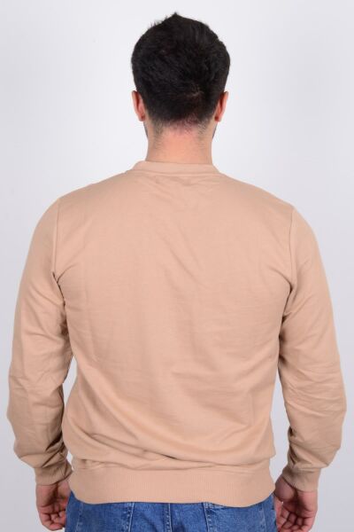 Cazador 23KCEEO05191 Bej Bisiklet Yaka Erkek Sweat