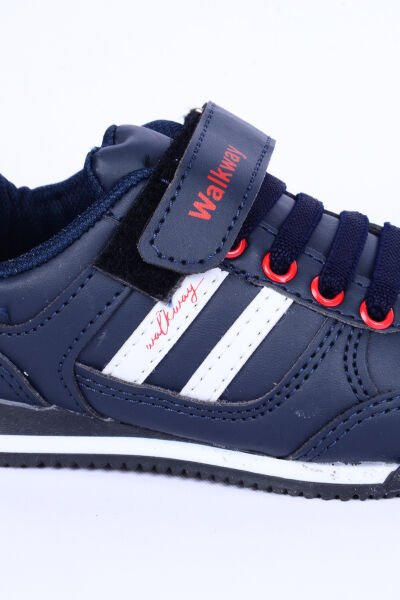 Walkway Effective Pu P Deri Rahat Taban Lacivert Günlük Erkek Çocuk Spor Ayakkabı