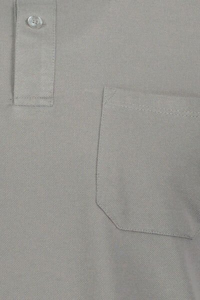 Altınyıldız 4A9000000004 Gri Erkek Tek Cepli Polo Yaka T-shirt