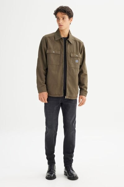 LEE LD542302900 Haki Erkek Regular Fit Workwear İnce Ceket