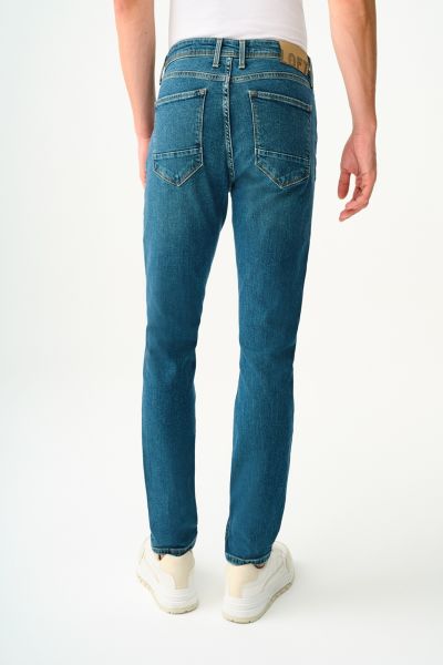 Loft 2037020 Yeşil Erkek Ricardo Dar Bacak Normal Kesim Silim Fİt Kot Pantalon
